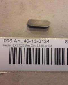 Parallel key 8x7x25mm DIN 6885-A raw M&M